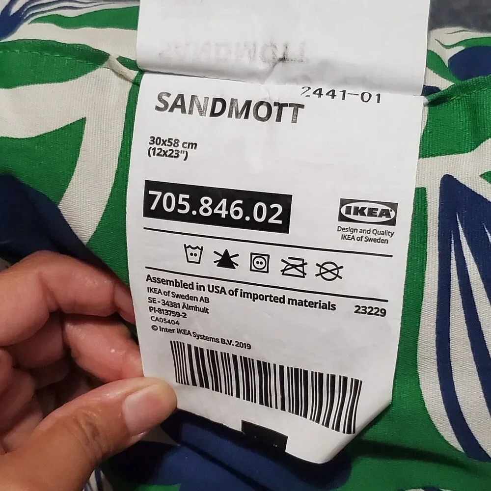 IKEA SANDMOTT Cushion 12x23